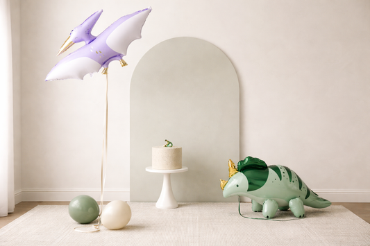 Dinosaur-shaped foil balloon for a boy birthday in Adelaide