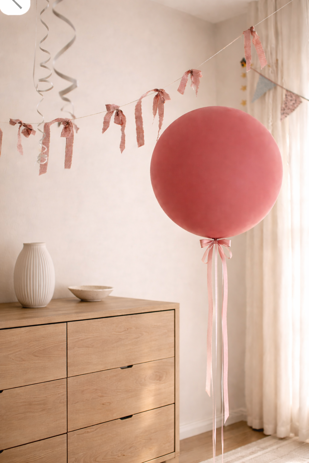 jumbo pink balloon at an event in Adelaide